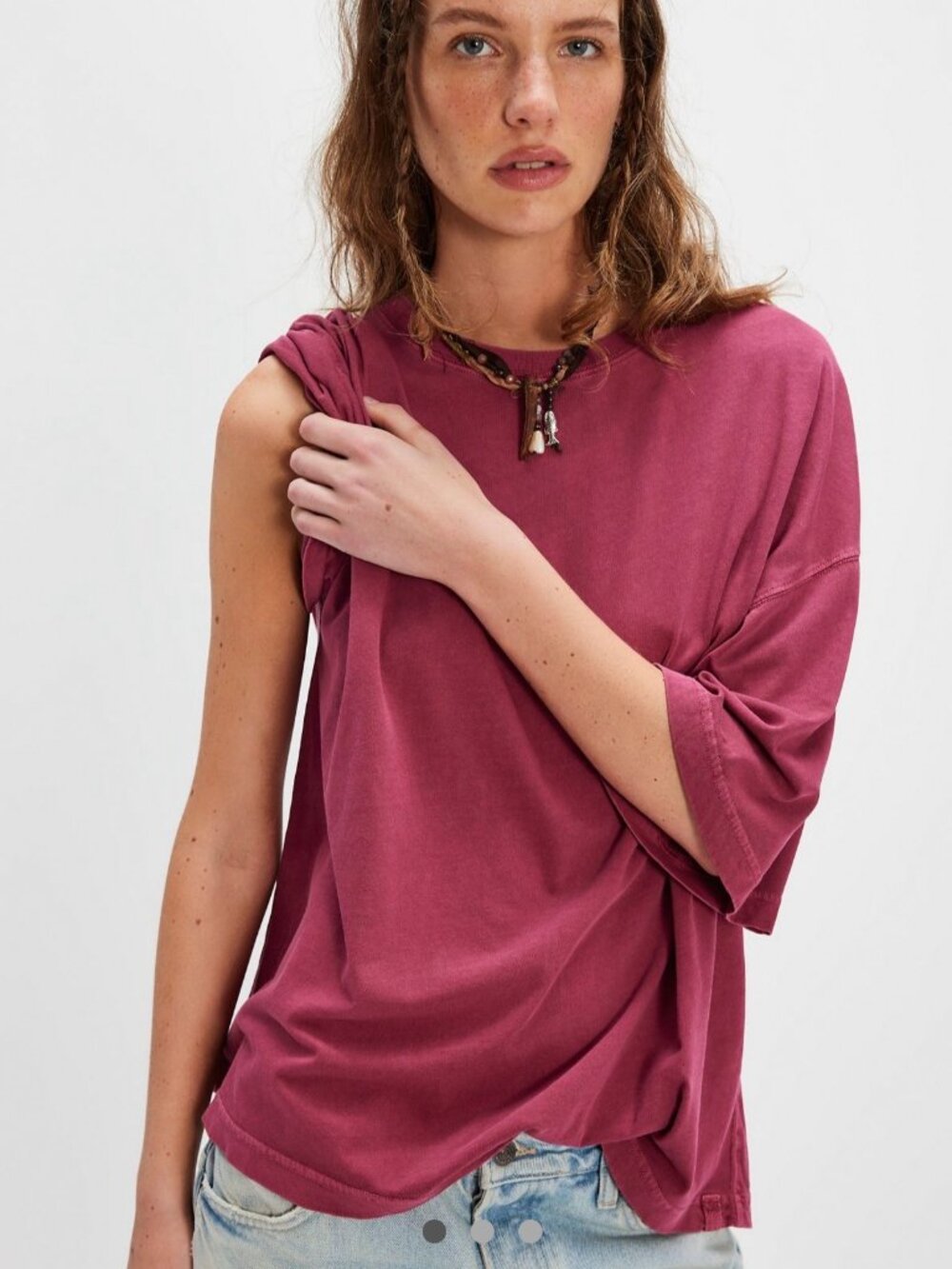 Free People We The Free Perfect Oversized Tee Size Medium